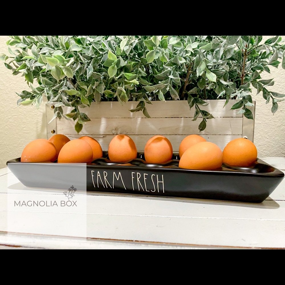 Rae Dunn “Farm Fresh” Egg Tray
